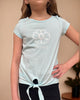 Girl’s Knot Tee - Light Blue - Calla Lily Cosmetics + CL kids