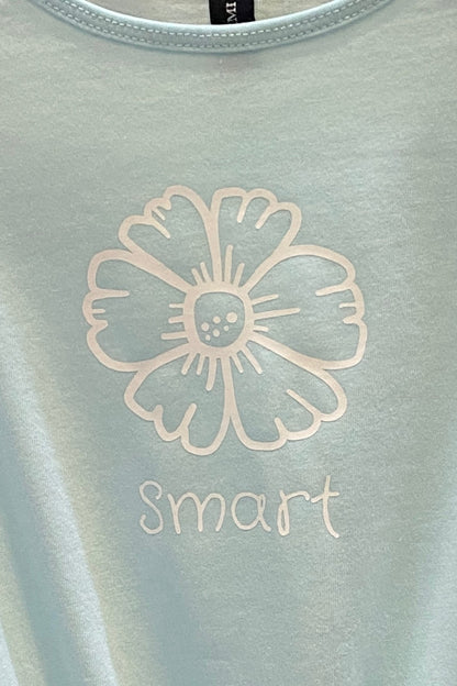 Girl’s Knot Tee - Light Blue - Calla Lily Cosmetics + CL kids
