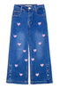 Girls Jeans w/ Pink Hearts - Calla Lily Cosmetics + CL kids
