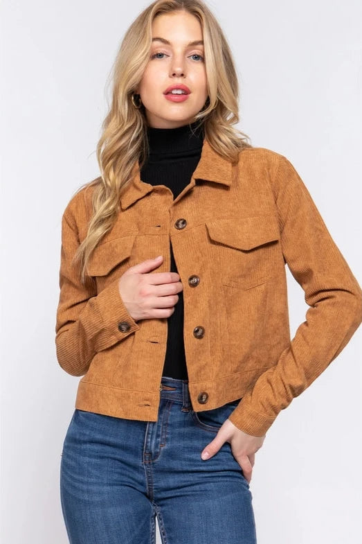 Junior - Camel Corduroy Jacket