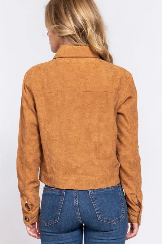 Junior - Camel Corduroy Jacket