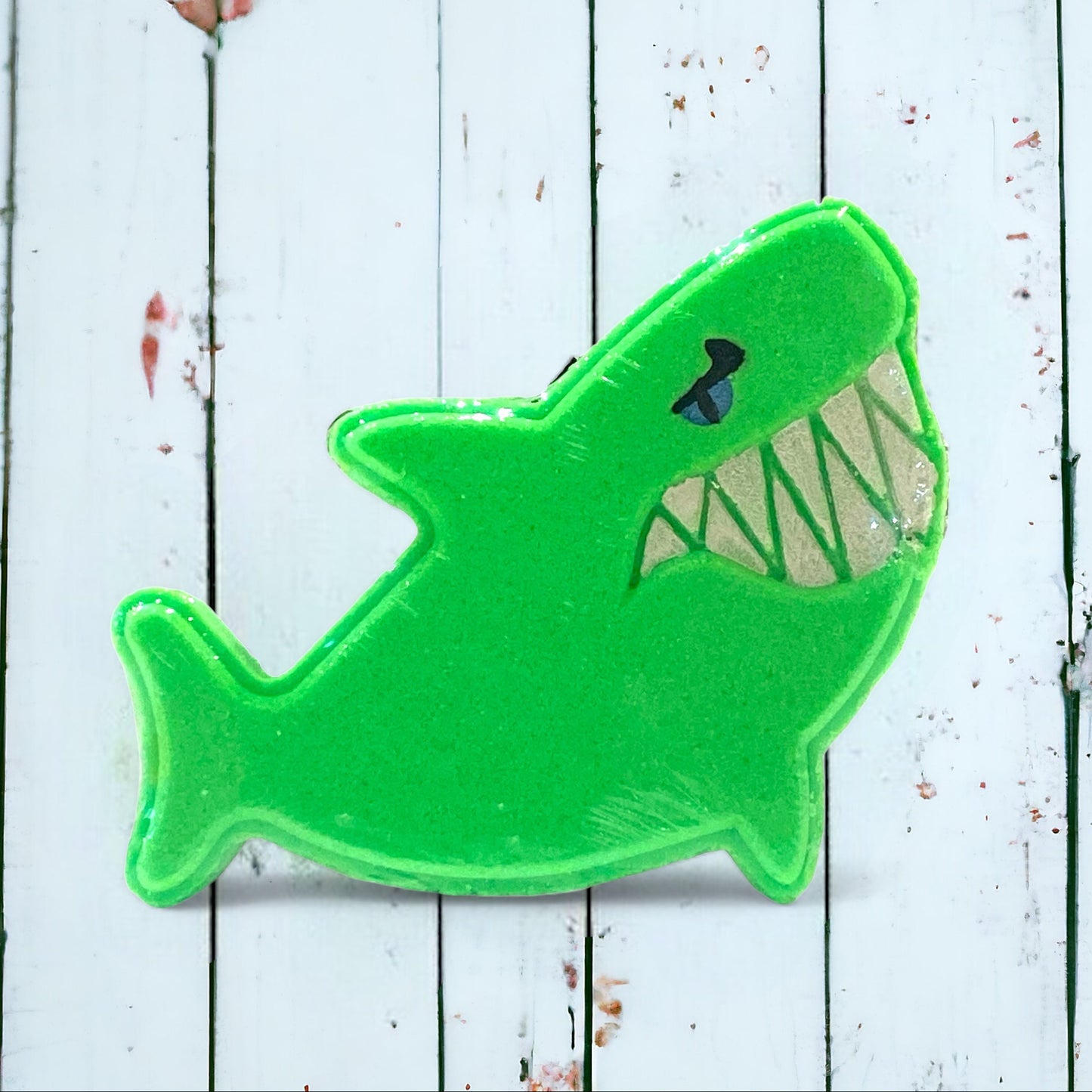 Shark Bath Bomb - Green - Calla Lily Cosmetics + CL kids