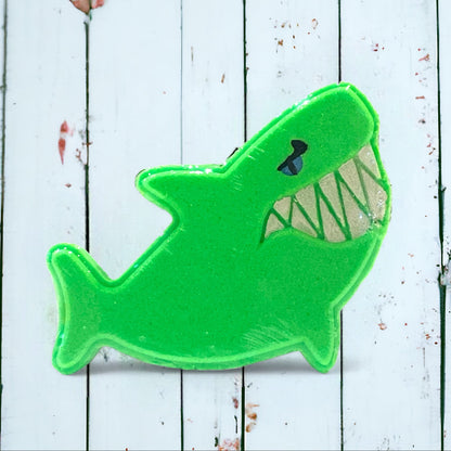Shark Bath Bomb - Green - Calla Lily Cosmetics + CL kids