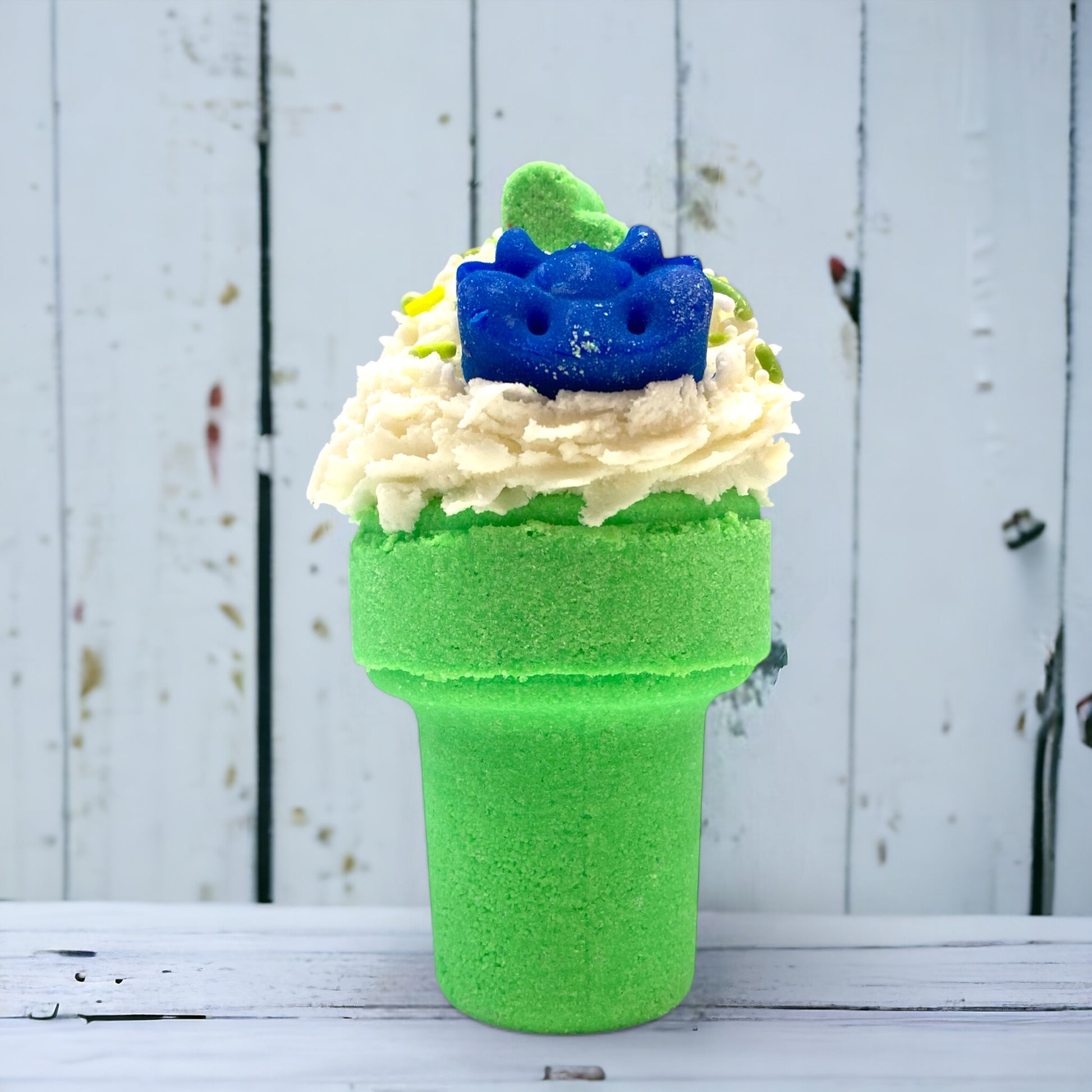 Ice Cream Cone Bath Bomb - Green - Sassy Citrus - Calla Lily Cosmetics + CL kids