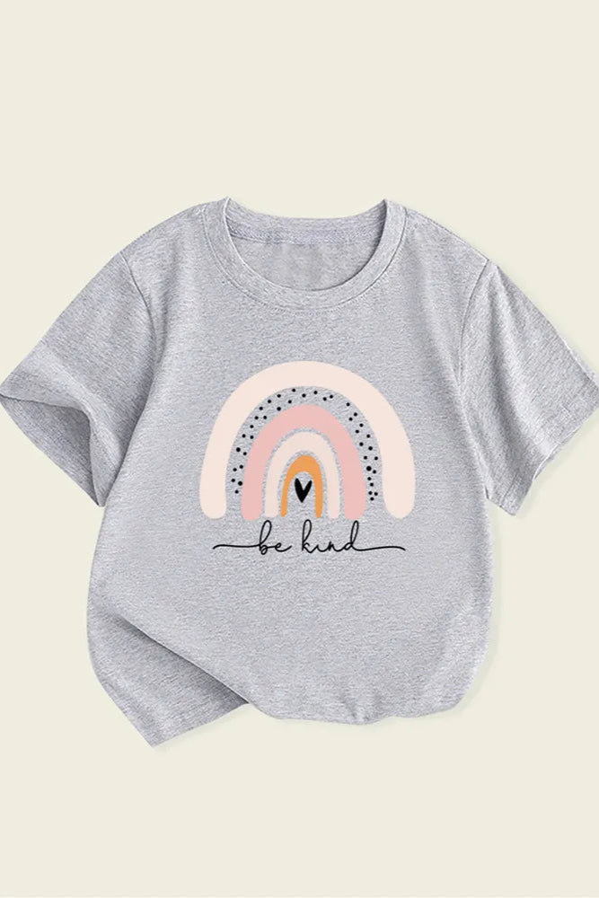 Grey Rainbow Tee - Calla Lily Cosmetics + CL kids