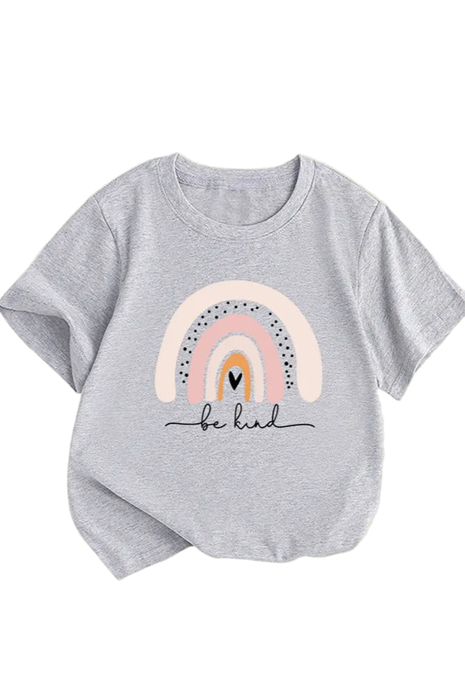Grey Rainbow Tee - Calla Lily Cosmetics + CL kids