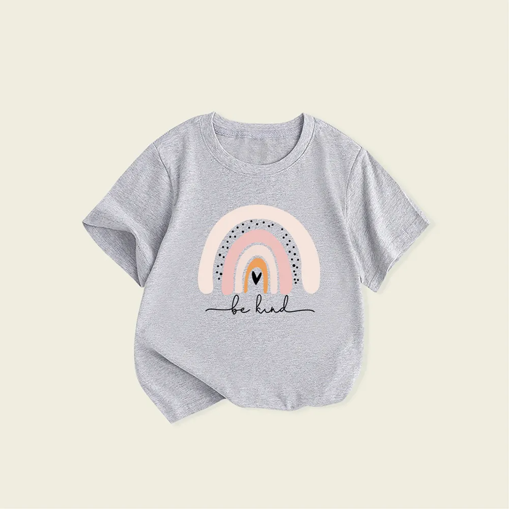 Grey Be Kind Rainbow Tee