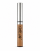 Concealer bottle with silver cap and brown body on a white background