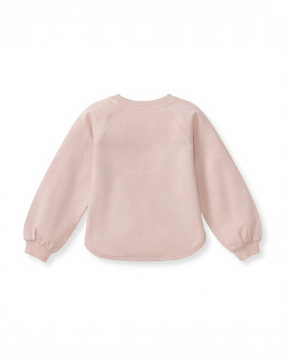 Pink sweatshirt on a white background