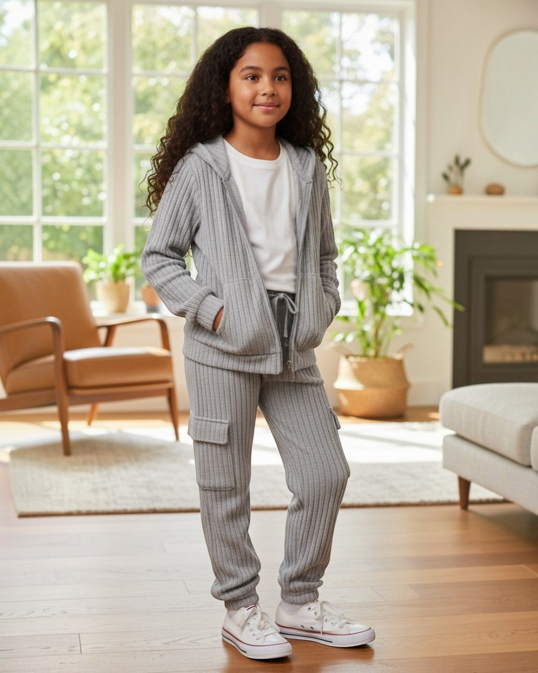 Girl's Grey Joggers