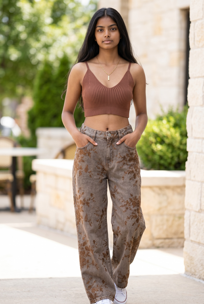 Brown Brami Top