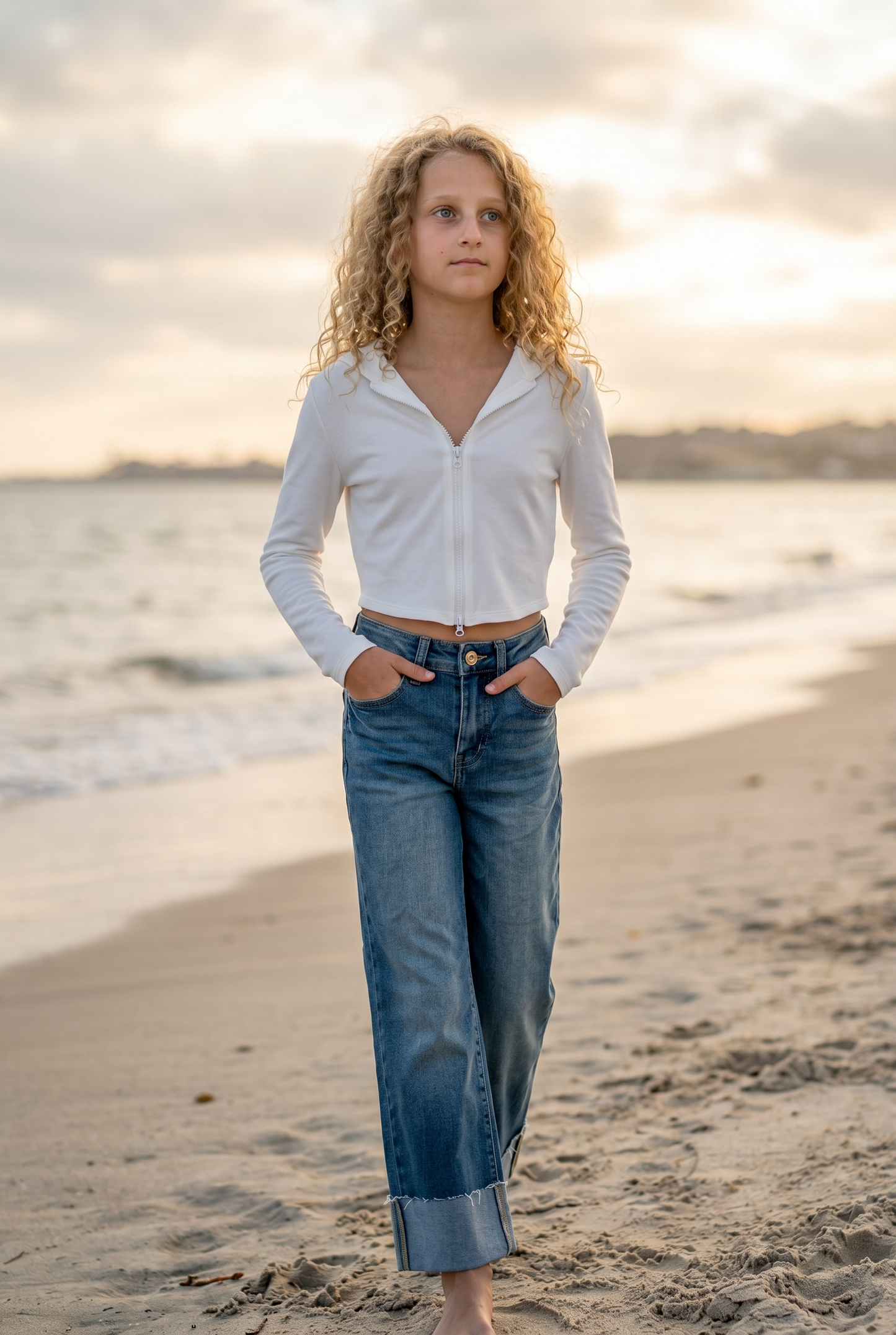 YMI Wide Leg Mega Cuff Jeans