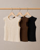 Textured Knit Sleeveless Tank