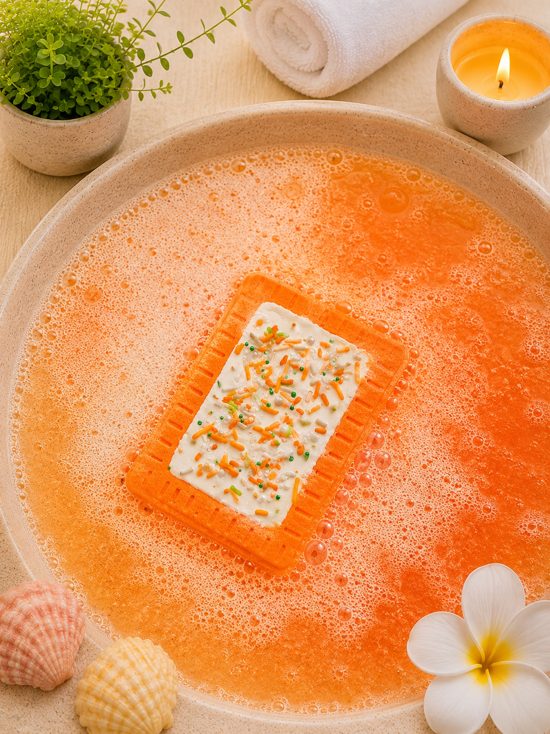 Pop Tart Bath Bomb l Fruity l Orange