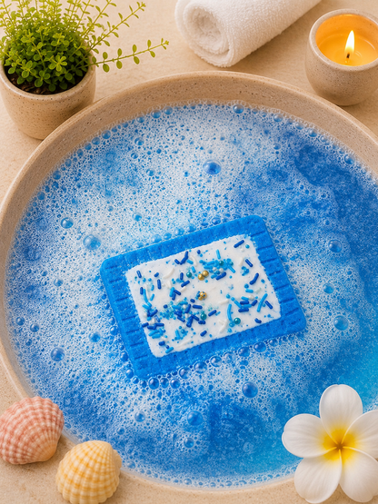 Pop Tart Bath Bomb l Blueberry l Blue