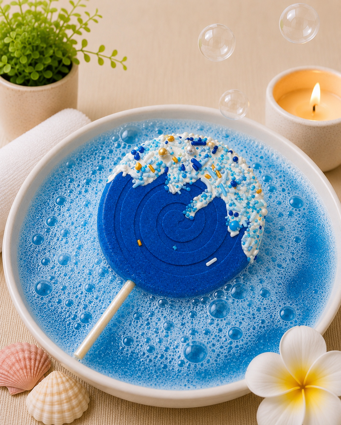 Lollipop Bath Bomb l Blueberry l Blue