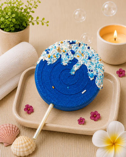 Lollipop Bath Bomb l Blueberry l Blue