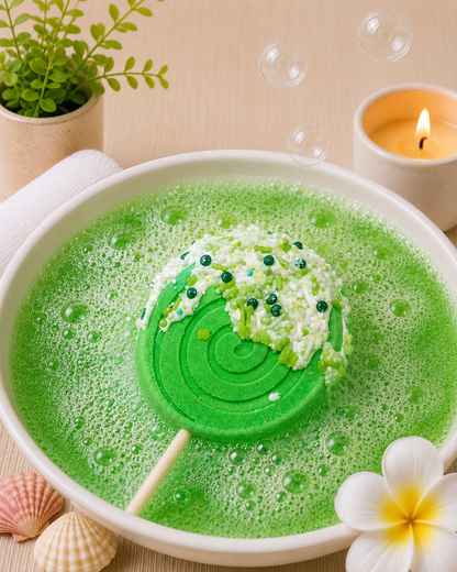 Lollipop Bath Bomb l Citrus l Green