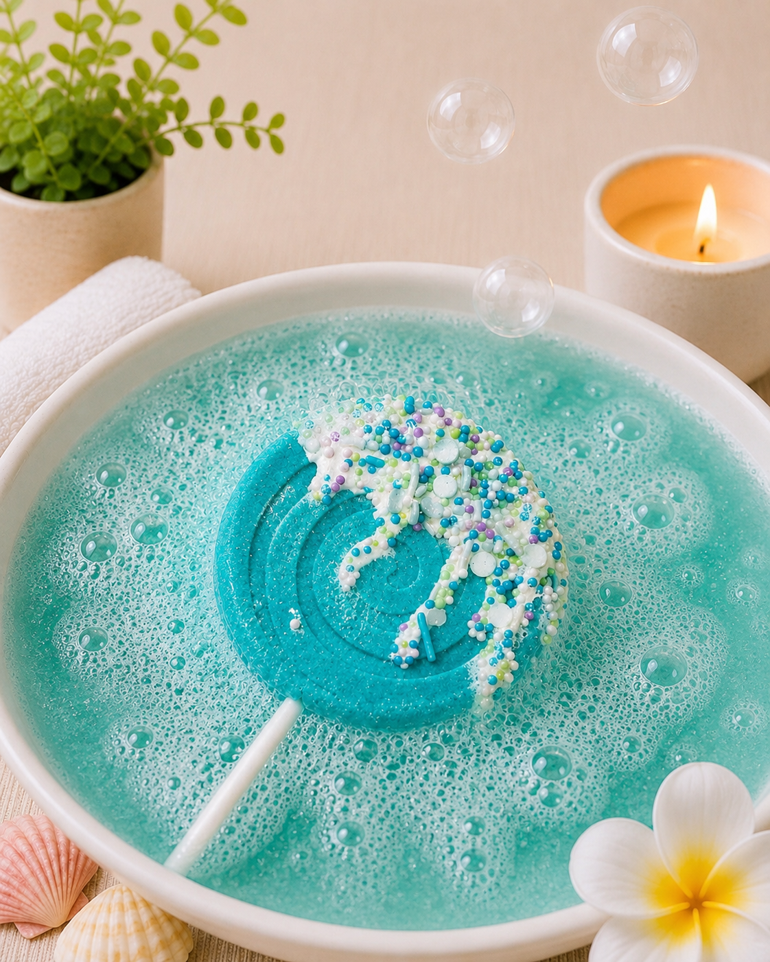Lollipop Bath Bomb - Teal