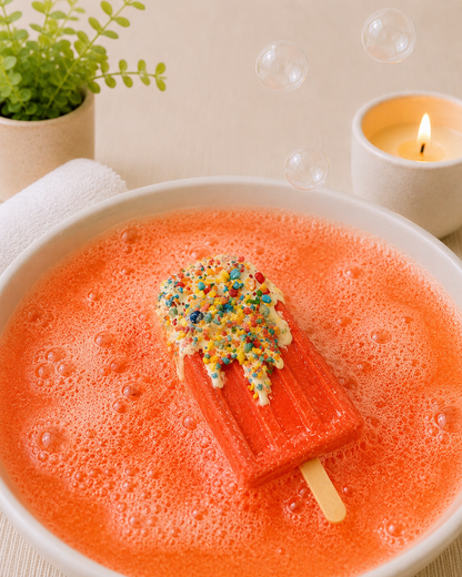 Popsicle Bath Bomb l Blood Orange l Red Orange