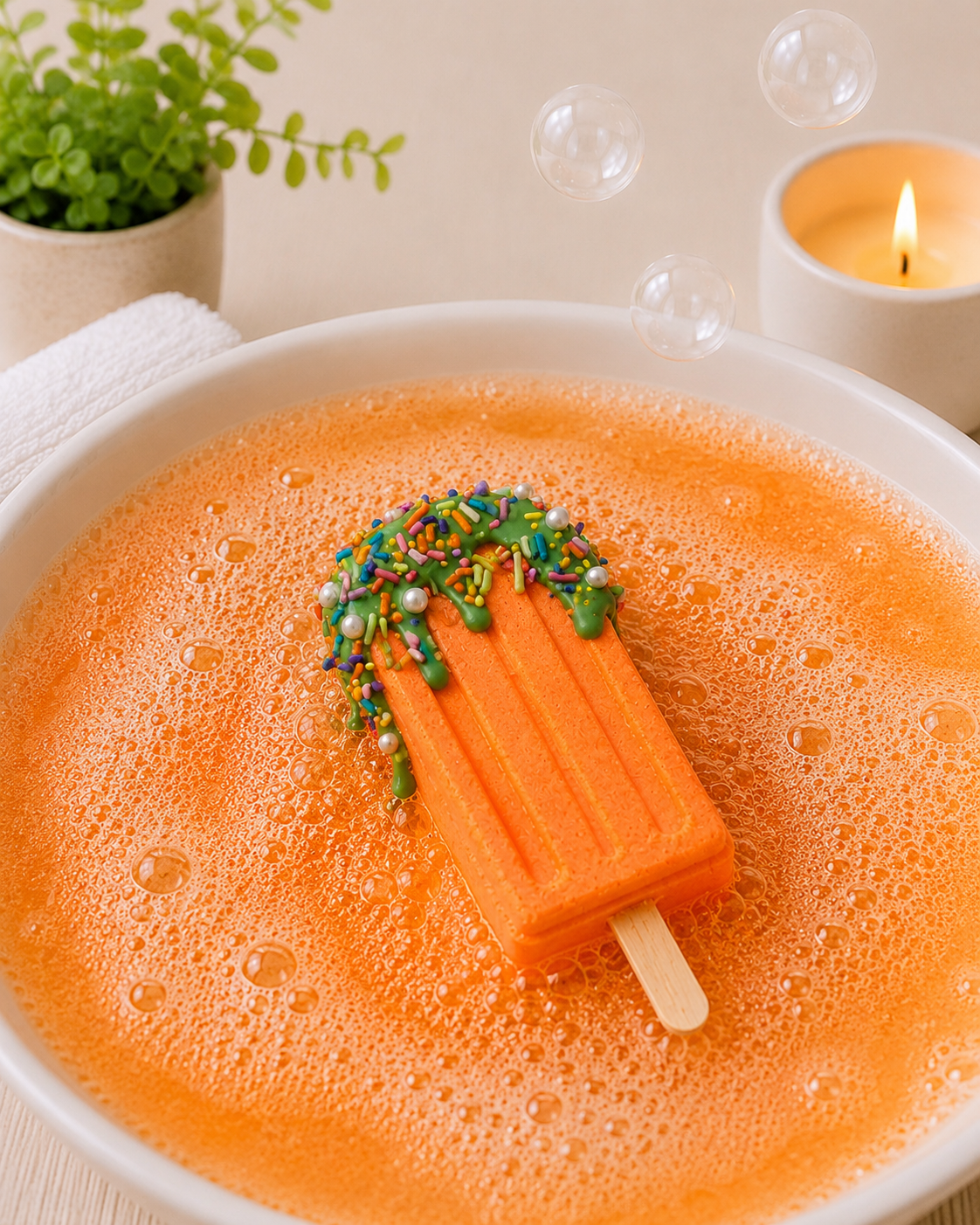 Popsicle Bath Bomb l Fruity l Orange