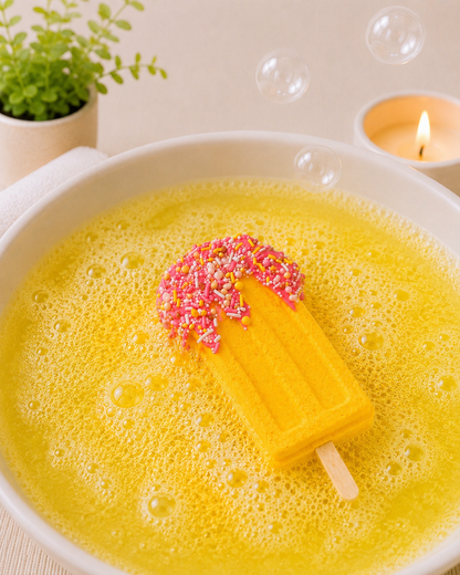 Popsicle Bath Bomb l Pineapple l Yellow
