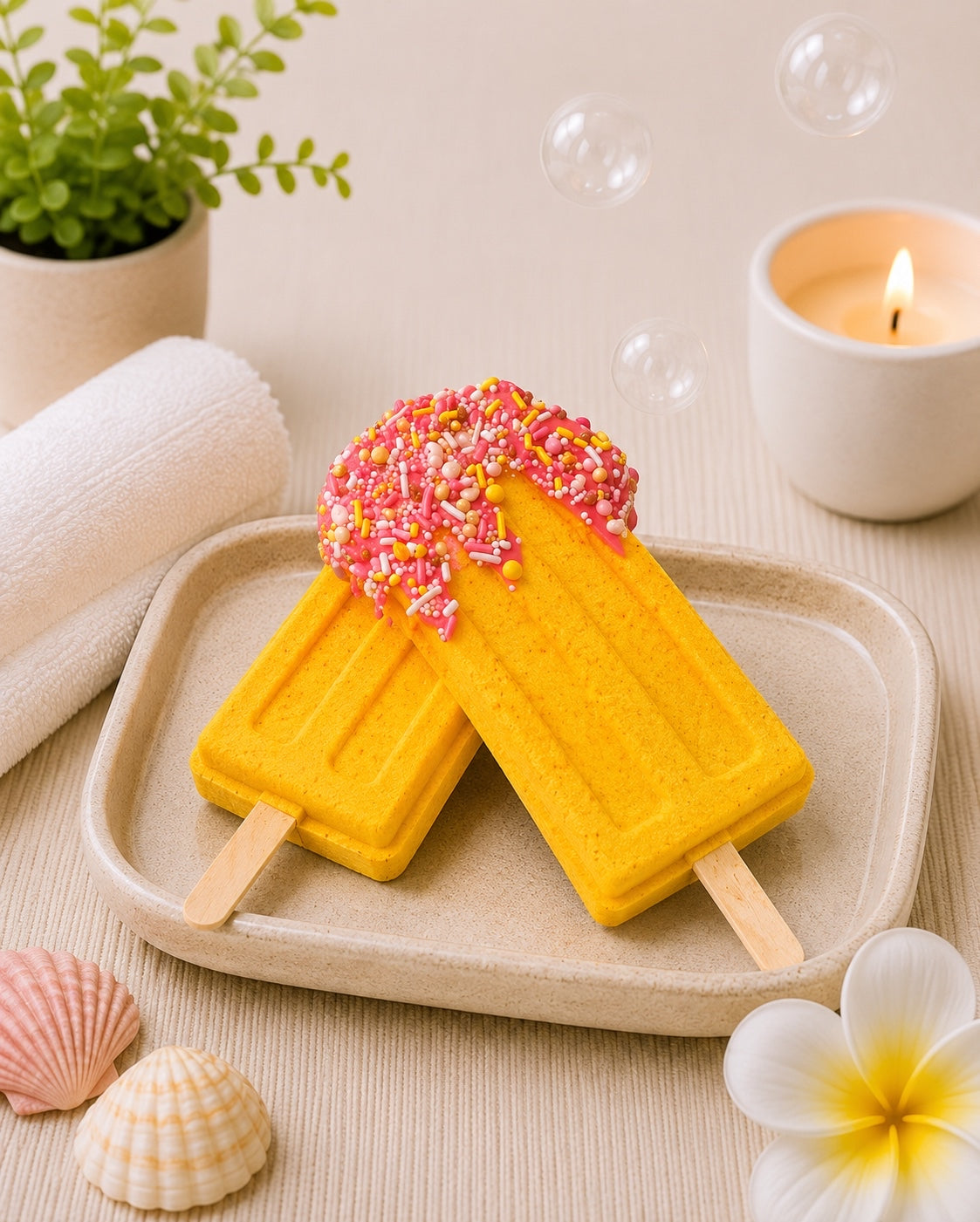 Popsicle Bath Bomb l Pineapple l Yellow