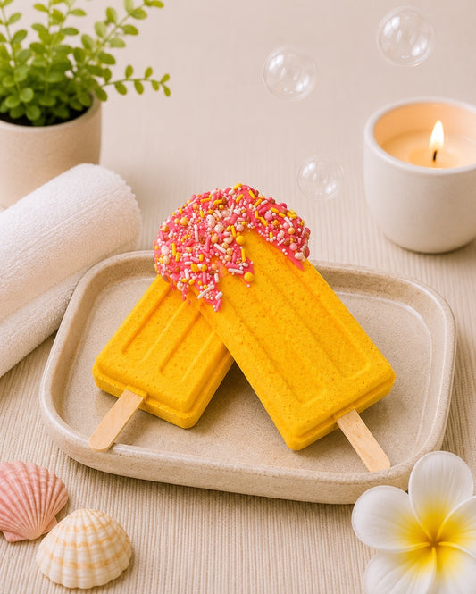 Popsicle Bath Bomb l Pineapple l Yellow