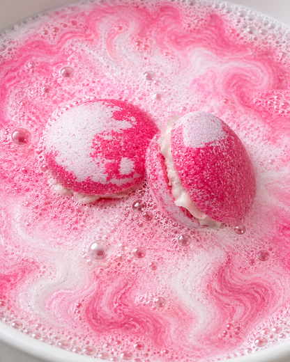 Brody Bunny Bath Bomb Cookies l Cotton Candy l Pink White