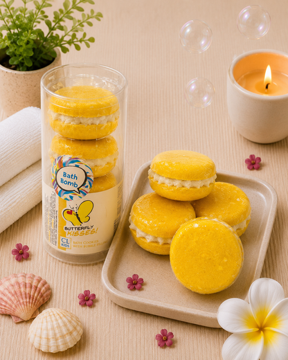 Betsy Butterfly Bath Bomb Cookies l Pineapple l Yellow