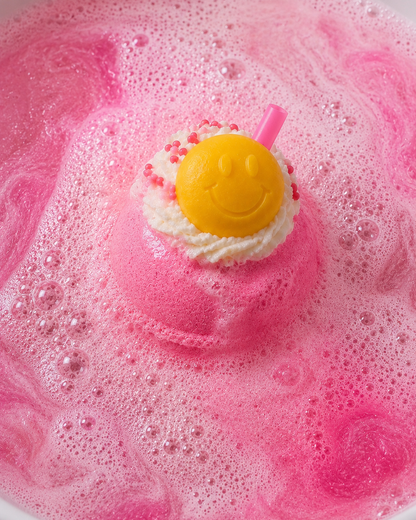 Bubbly Ball Bath Bomb l Strawberry l Pink