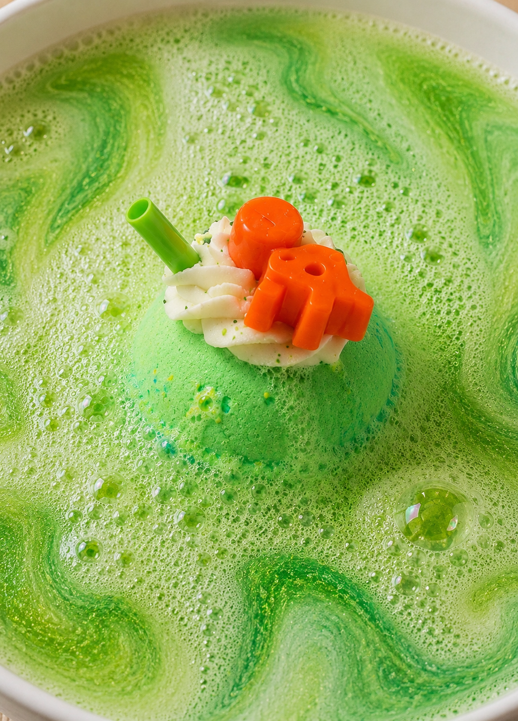 Bubbly Ball Bath Bomb l Citrus l Green