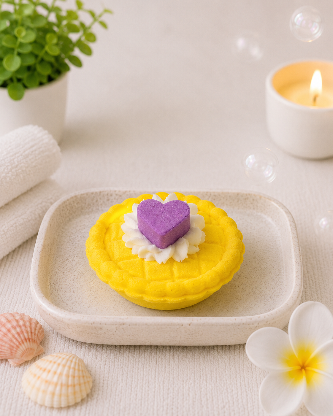 Mini Pie Bath Bomb - Yellow