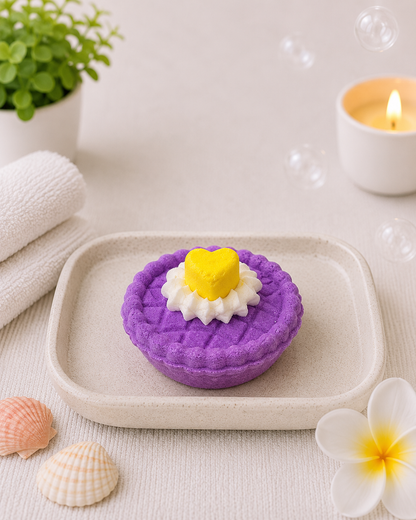 Mini Pie Bath Bomb l Grape l Purple