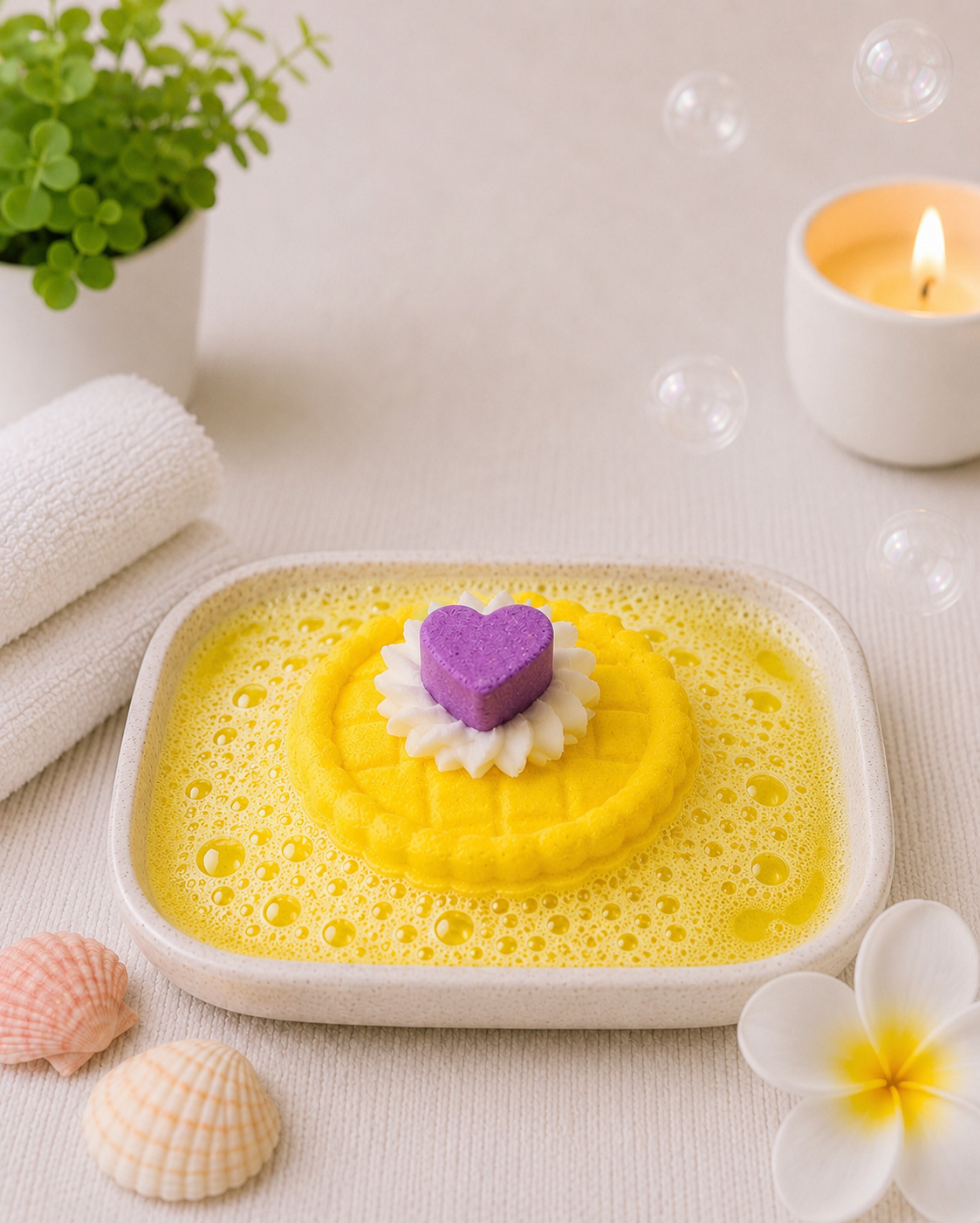 Mini Pie Bath Bomb - Yellow