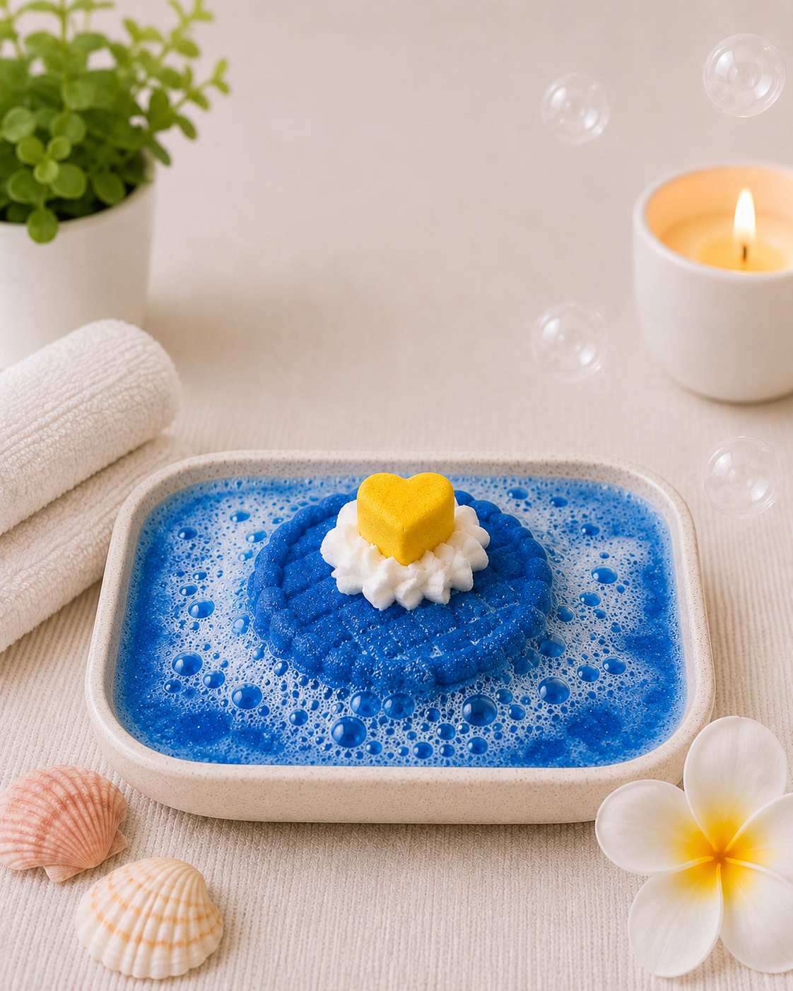 Mini Pie Bath Bomb l Blueberry l Blue