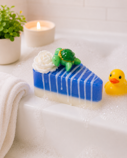 Blueberry Cake Slice Soap