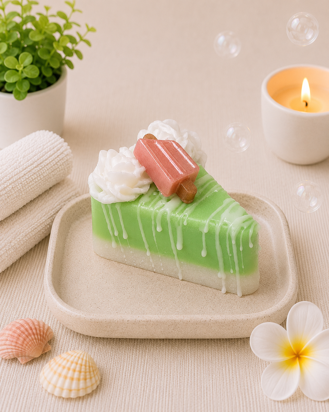 Sassy Citrus Cake Slice Soap