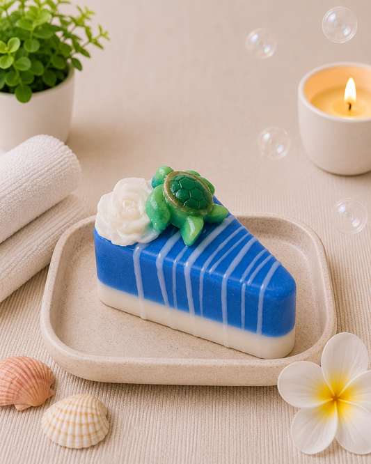 Blueberry Cake Slice Soap