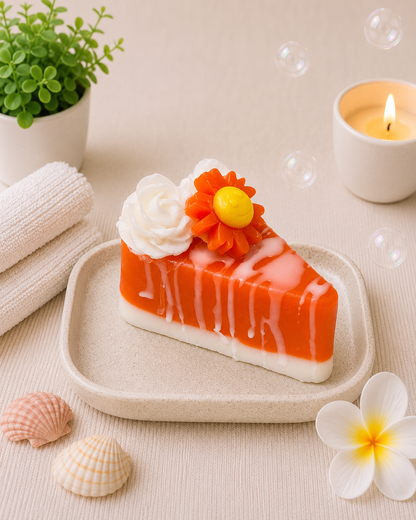 Blood Orange Cake Slice Soap