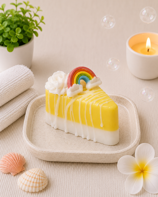 Pineapple Orchid Cake Slice Soap