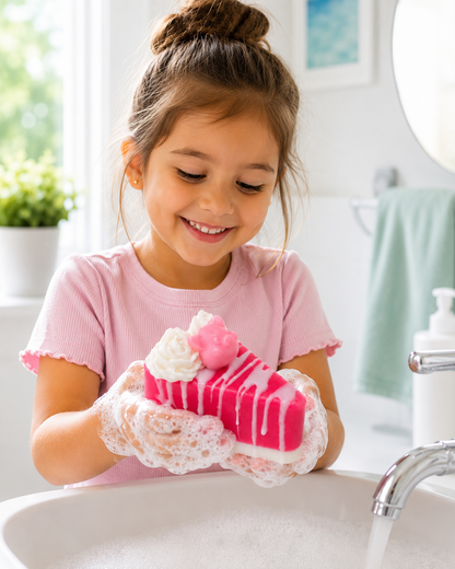 Fresh Strawberry Cake Slice Soap