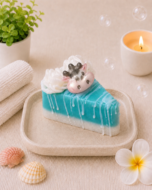 Floral Cake Slice Soap