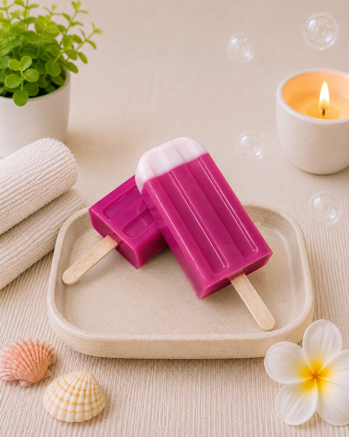 Popsicle Soap l Strawberry l Pink