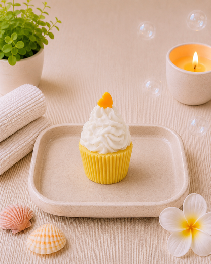 Small Cupcake Soap l Pineapple l Yellow