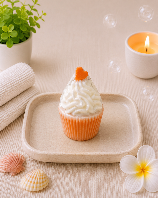 Small Cupcake Soap l Fruity l Orange