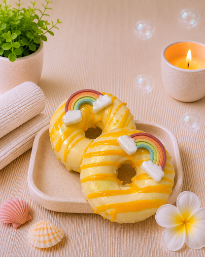 3" Donut Soap l Pineapple l Yellow