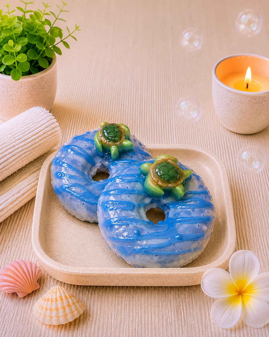3" Donut Soap - Blueberry
