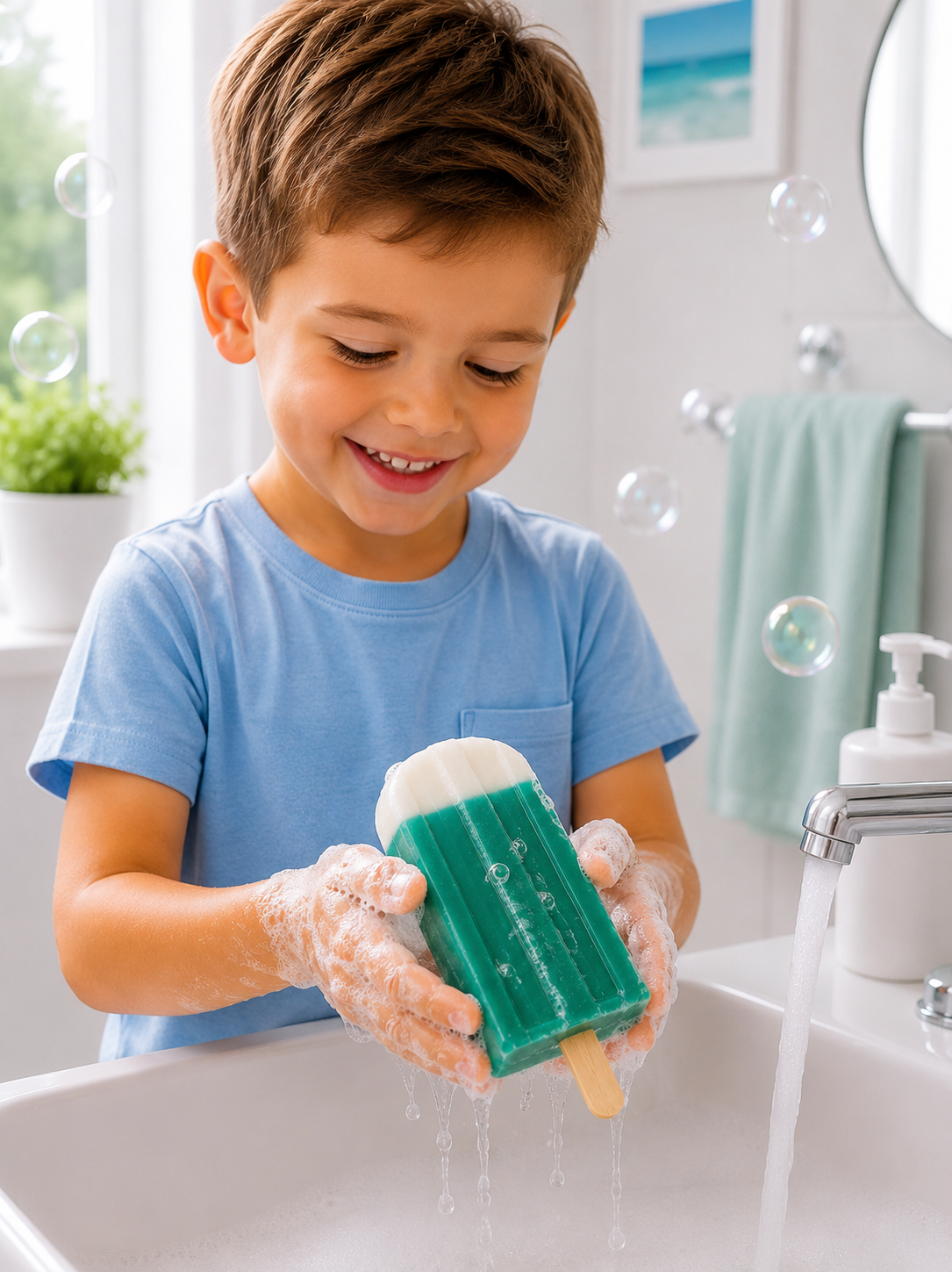 Popsicle Soap l Citrus l Green