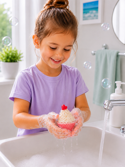 Small Cupcake Soap l Strawberry l Pink